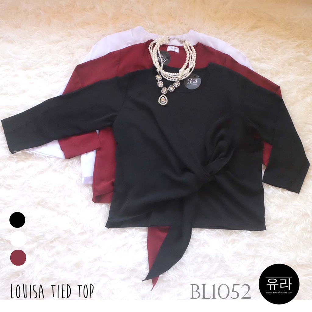 Louisa Tied Top Louis Top Blouse Atasan Wanita BL1052!
