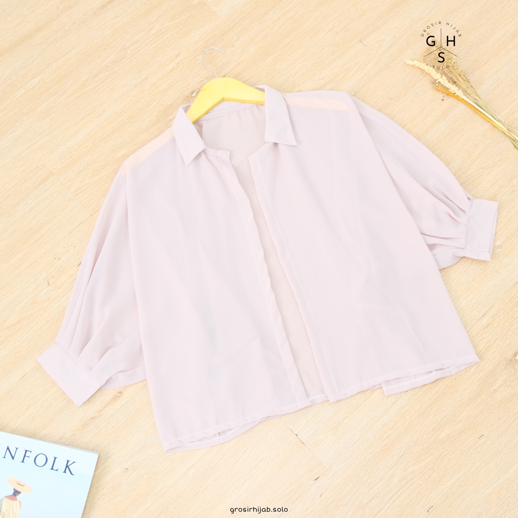 (AMD) CARDIGAN ZOLLA BATWING OUTER ATASAN WANITA CERUTI-CD ZOLLA CREAM