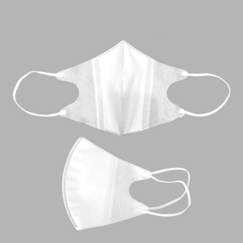 P2 Masker Duckbill | Face Mask Earloop Putih Hitam 3ply 3 Filter