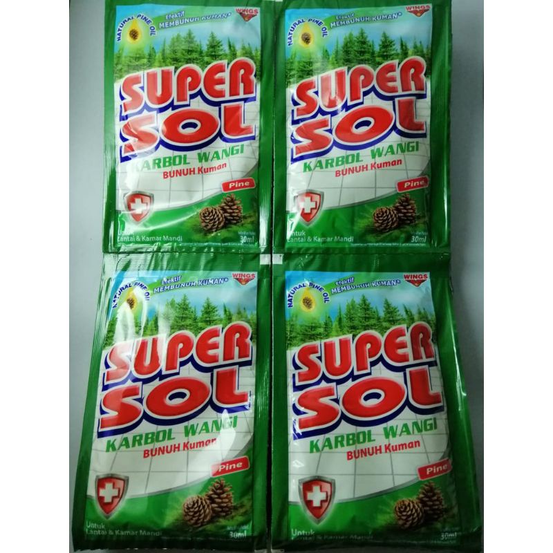 karbol SUPERSOL sachet renceng 12 sachet