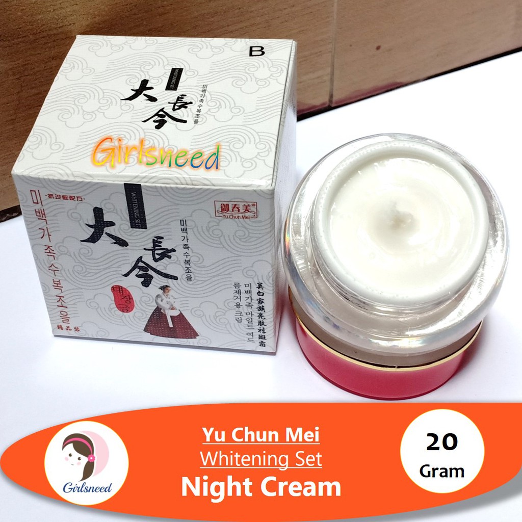 Yu Chun Mei Day / Night Cream 1 pc @20gram Versi Kotak Putih