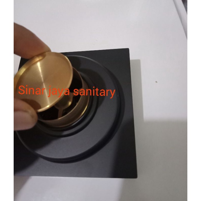 Smart floor drain black stainless / floor drain hitam anti kecoa / smart floor drain hitam