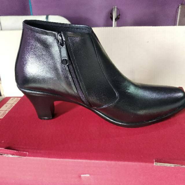 COD SEPATU BOOTS PANTOFEL PANTOPEL VANTOFEL WANITA BAHAN KULIT ASLI SOL HAK 5 CM TERBARU