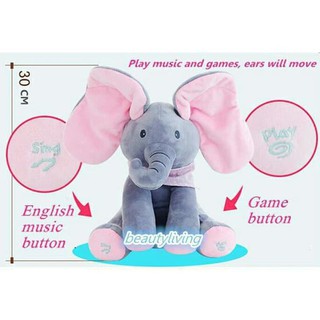 Boneka Gajah  Peek  A Boo  Kado Mainan  Anak Perempuan 