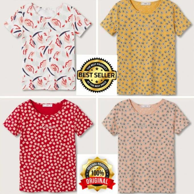KAOS WANITA T-SHIRT MOTIF MANGO ORIGINAL