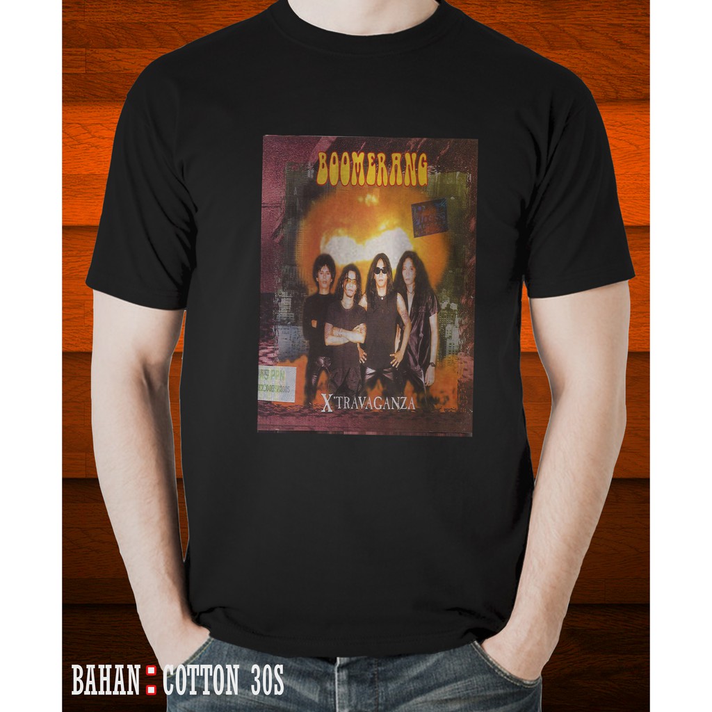 KAOS BOOMERANG TSHIRT MUSIK BAND ROCK BOOM15