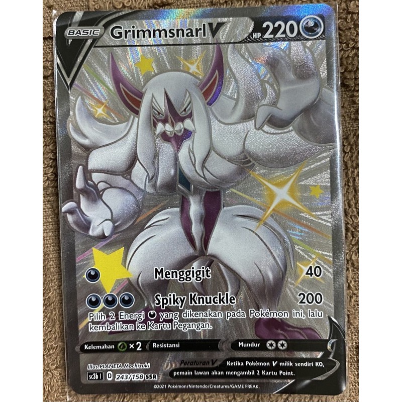 Grimmsnarl V SSR Pokemon TCG Indonesia