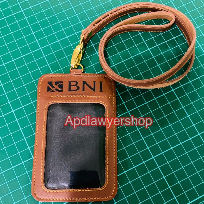 

Id Card - Name Tag Id Card Tali Kulit Bni Bumn 4 Slot Bisa Custom Logo Lain Juga
