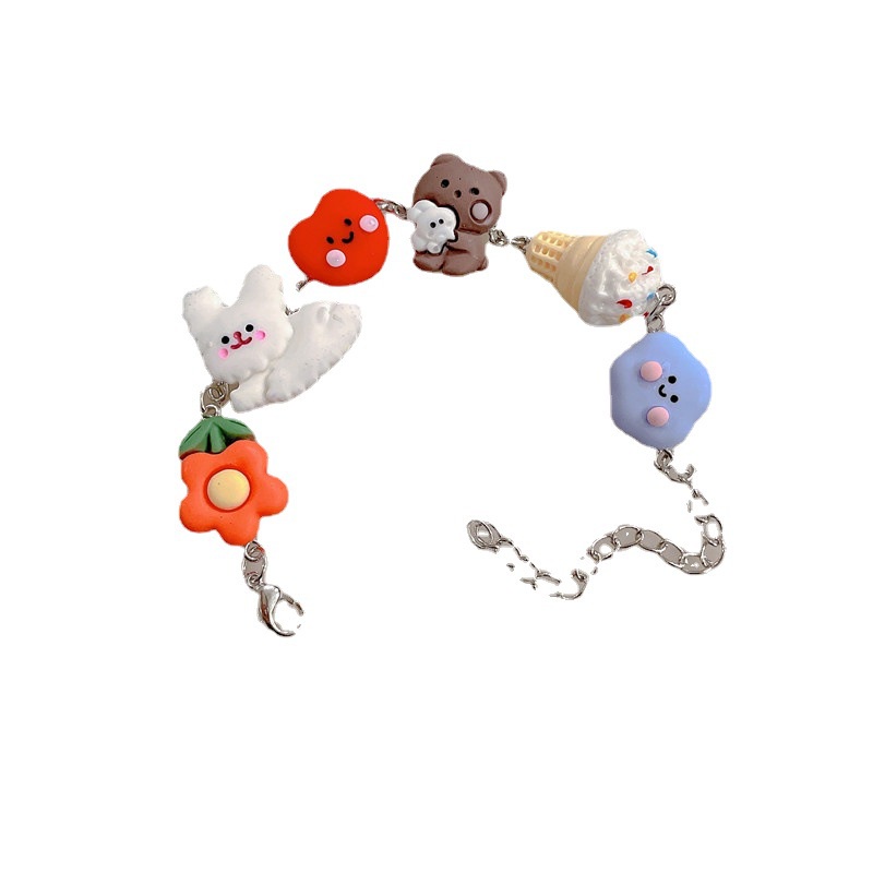 Cute Cartoon Bracelet Flower Bear Bee Bunny Stitching Bracelet