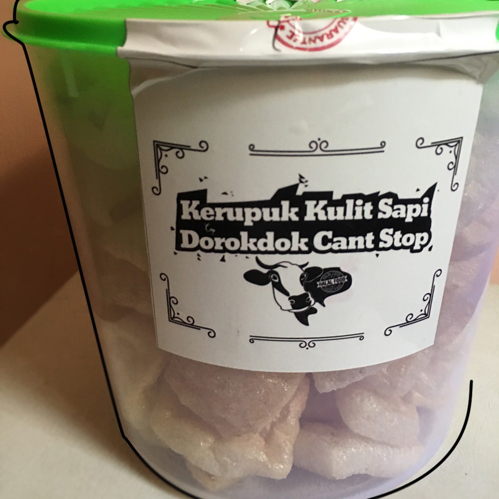 

SNACK CEMILAN KERUPUK / KRUPUK KULIT SAPI DOROKDOK RAMBAK KRECEK DALAM TOPLES 10 L