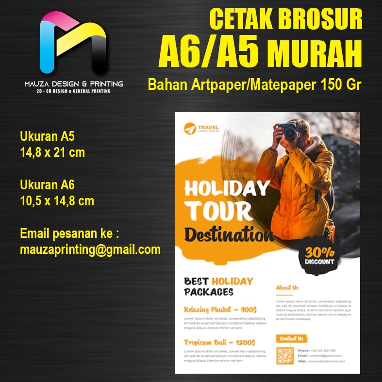 

Cetak Brosur Promosi A5 | A6 MURAH