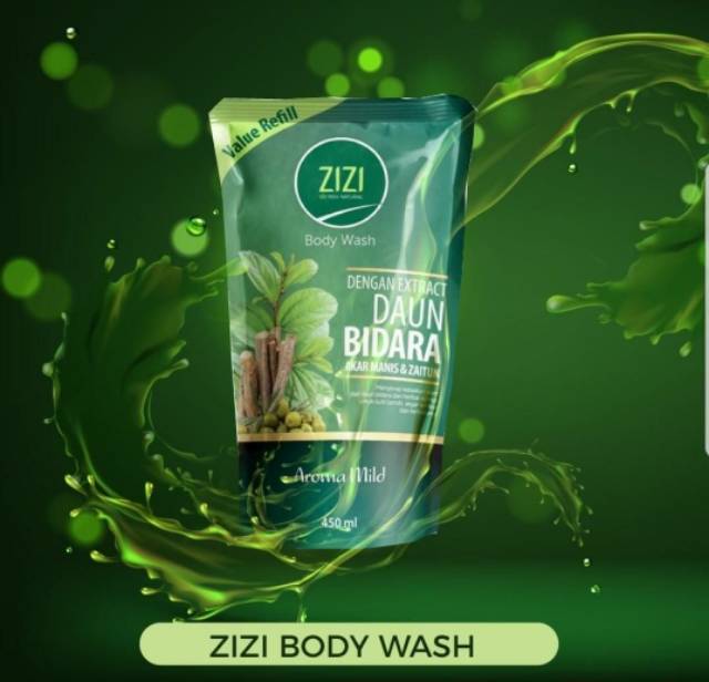 Refill SABUN CAIR BIDARA ZIZI BODYWASH 450 ml