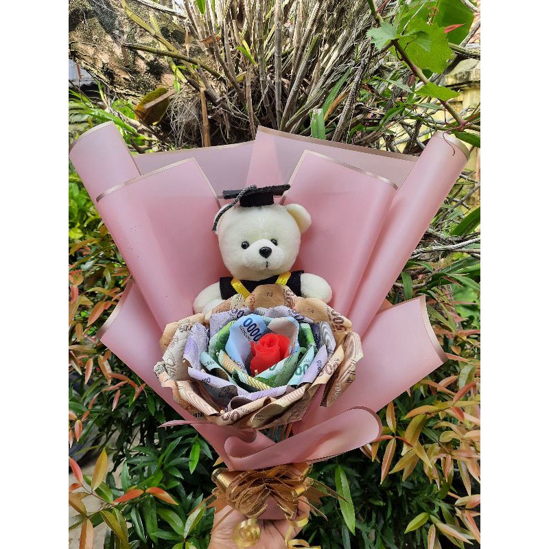 money flowers bucket/buket bunga/buket snack/buket