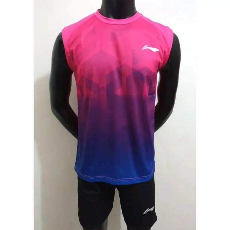 BAJU SETELAN SINGLET BADMINTON/BADMINTON L148P