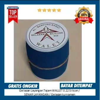 Gelasan Layangan Tajam WALLET 0.22 Silicon / SENAR LAYANGAN / Gelasan turnamen