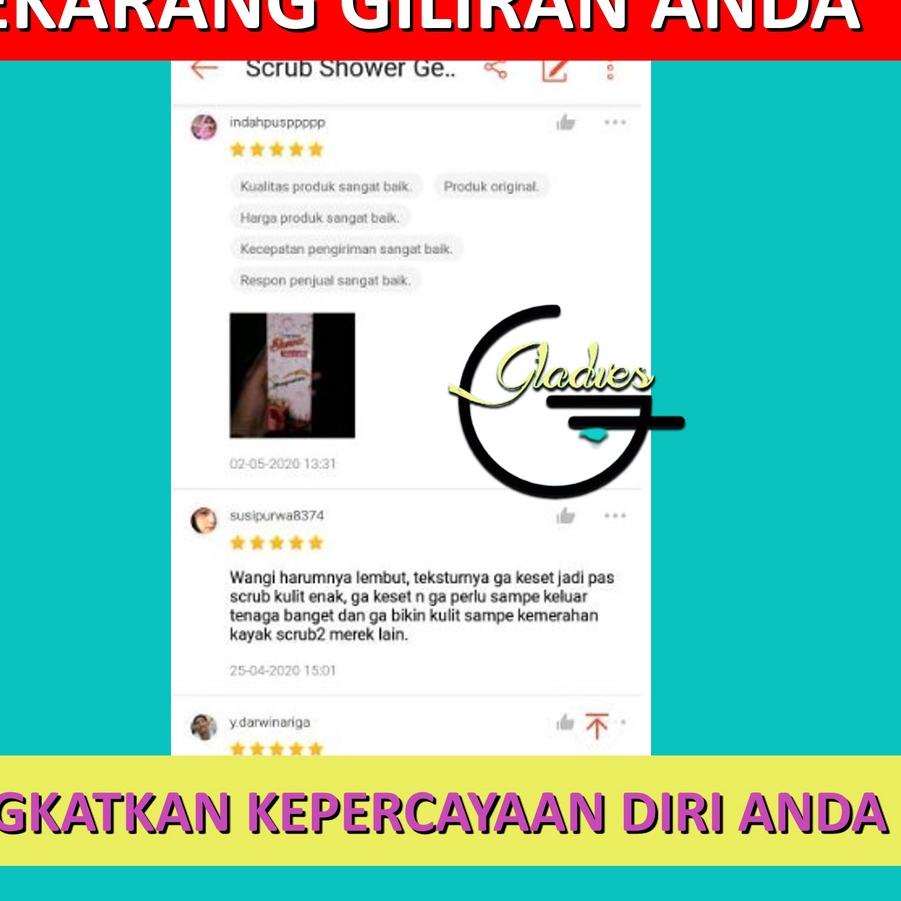 New Body Scrub Lulur Pemutih Badan dan Wajah Wanita Dan Pria Permanen Ampuh Bpom Viral 