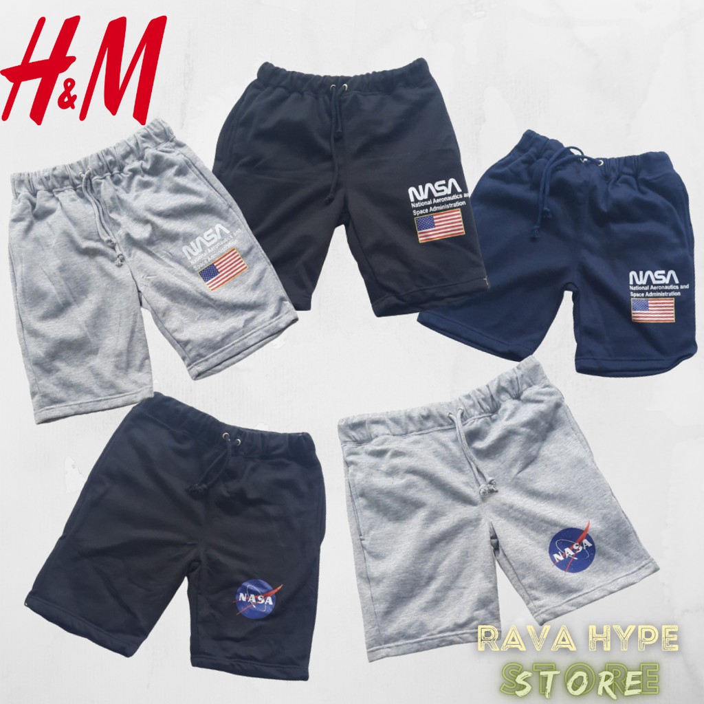 Short Pants H&amp;M Nasa / Celana Pendek Hnm Celana Pria Bawahan Pria Celana Hnm