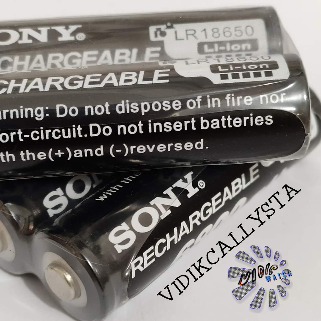 BATU BATEREI BATREI BATTERY SONY 18650 RECHARGEABLE 6800mAh