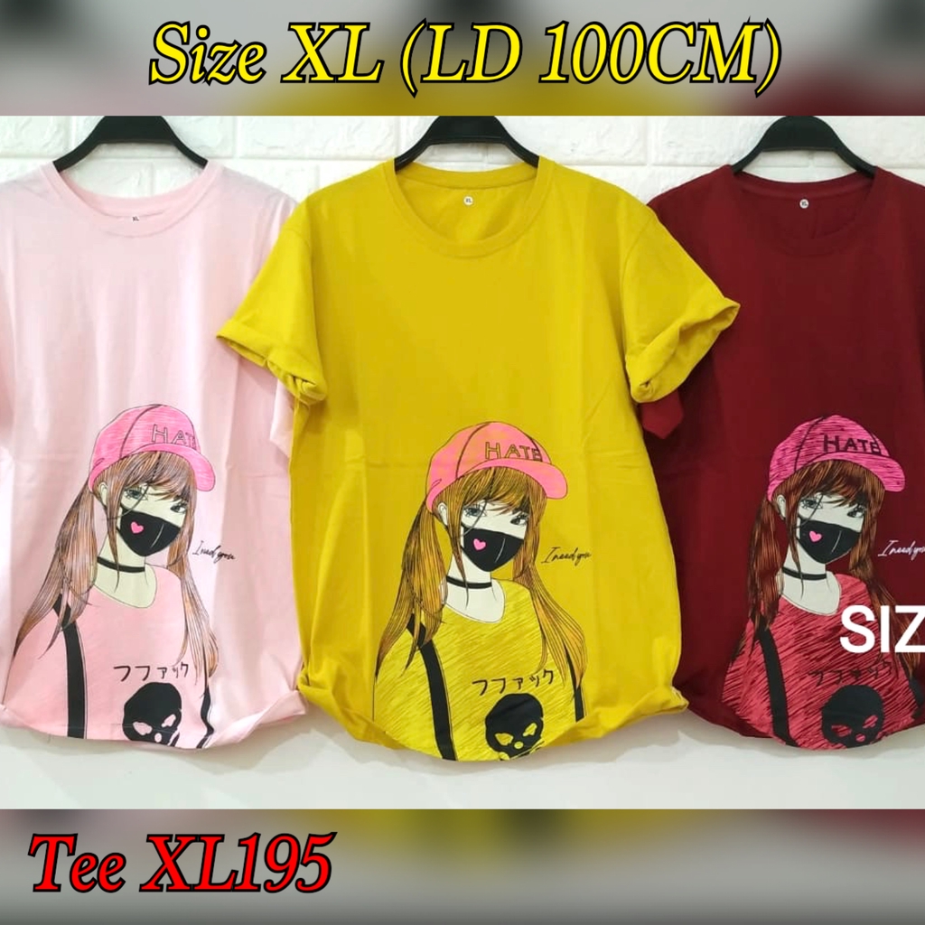 T-Shirt Tumblr WARNA XL / Tumbler Tee WARNA XL / Kaos Murah Kualitas Bagus / XL WARNA PART 5