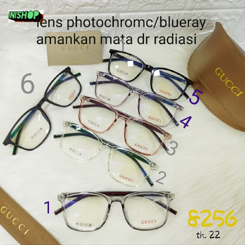 KACAMATA WANITA PRIA KACAMATA KEKINIAN KACAMATA ANTI  RADIASI STANDAR OPTIK PHOTO CHROMIC/BLUERAY