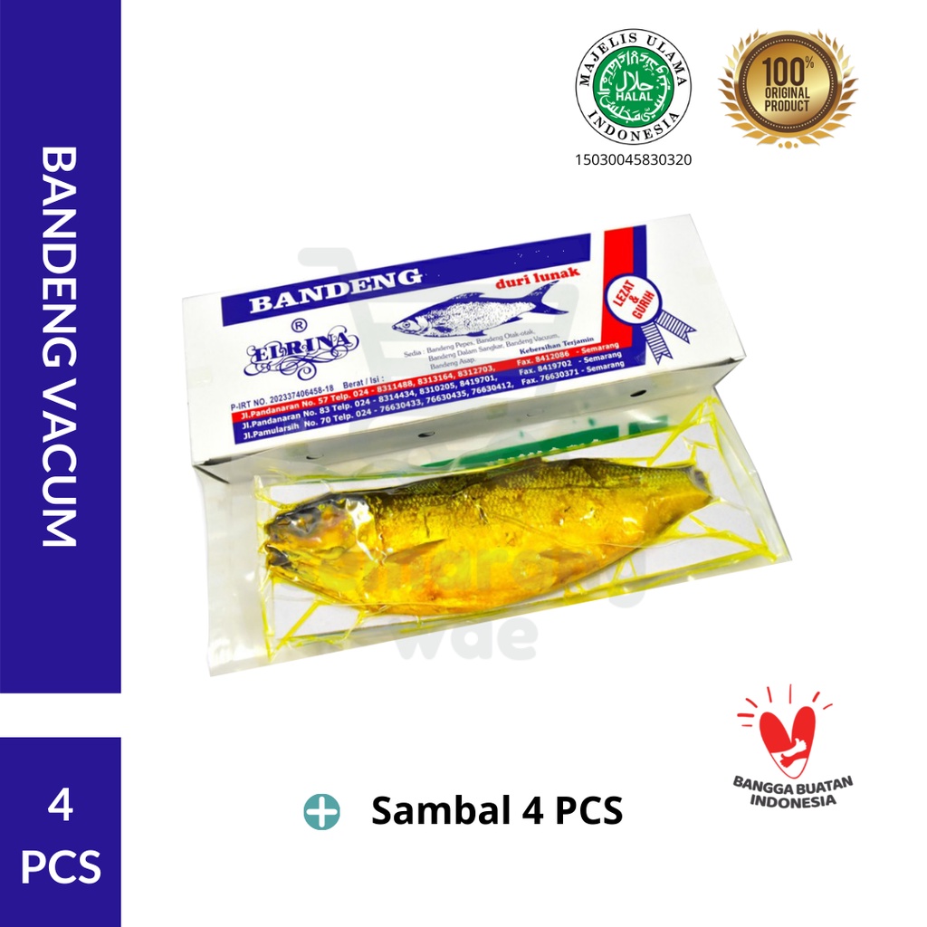 

Bandeng Presto Duri Lunak Kemasan Vacum Juwana Elrina Semarang [Paket Hemat]