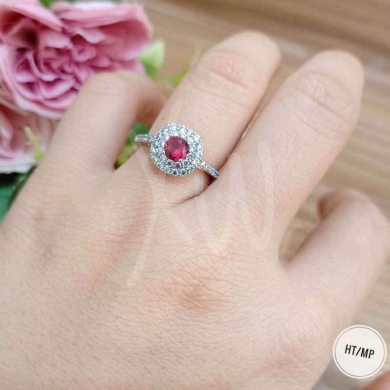 Cincin Xuping Silver mata merah C03019