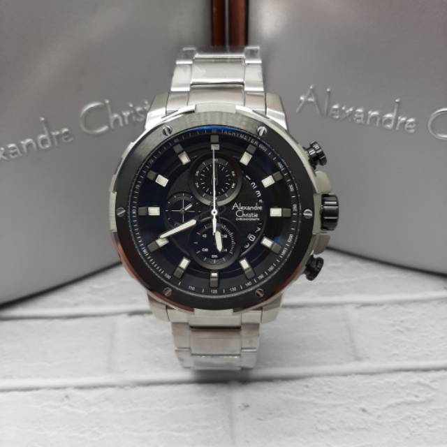 ALEXANDRE CHRISTIE PRIA AC 6528 MC ORIGINAL ( SILVER BLACK )