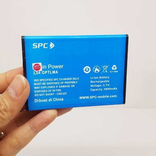 Baterai SPC L54 Optima Batre SPC L54 Battery SPC L54 Optima Battery 2 IC 5800mAh