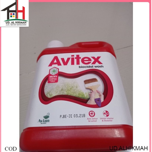 Avitex Biocidal Wash 0.9lt Pembasmi Jamur &amp; Lumut Tembok AVIAN PAINT