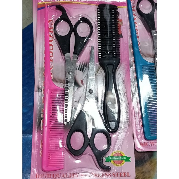 GUNTING RAMBUT SET 4 IN 1 PACK