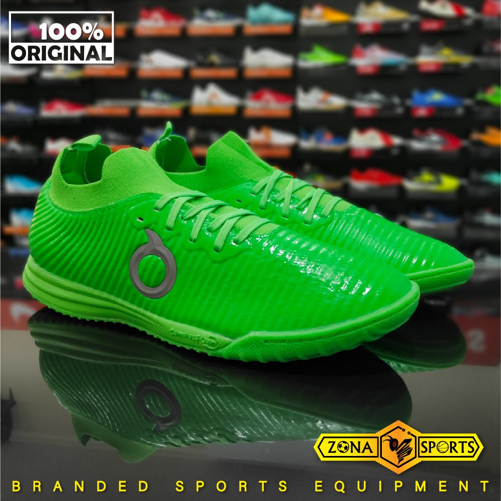 Sepatu futsal ortus catalyst quiver In harlequin green 11020235