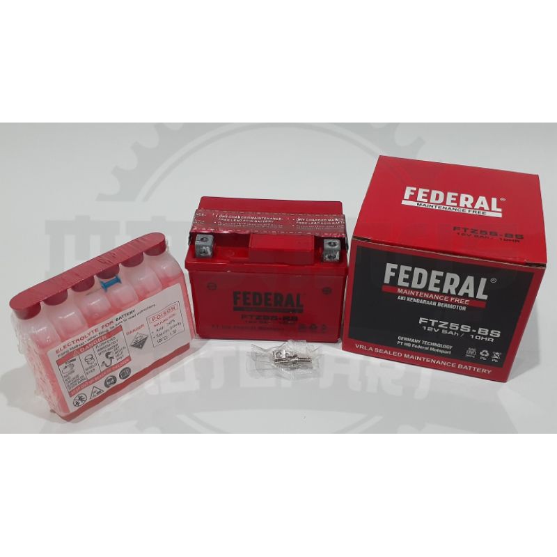 AKI FEDERAL FTZ5S-BS 12V 5AH/10HR