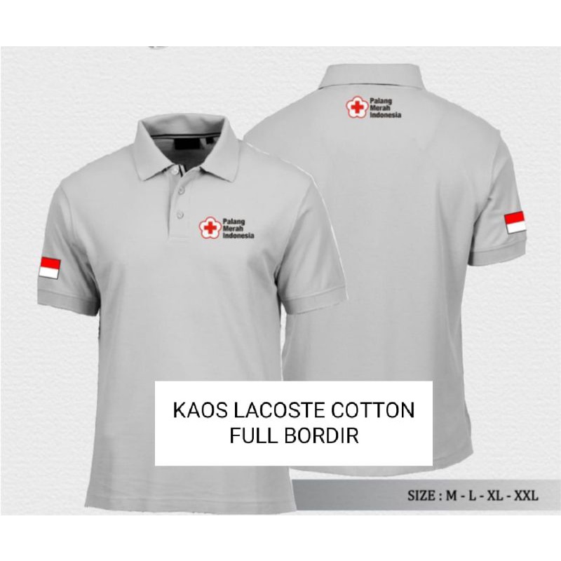 kaos polo PMI , t-shirt full bordir