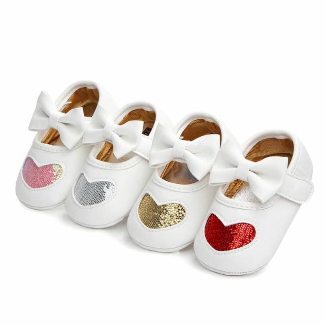 Prewalker Heart Ribbon/ Sepatu anak perempuan