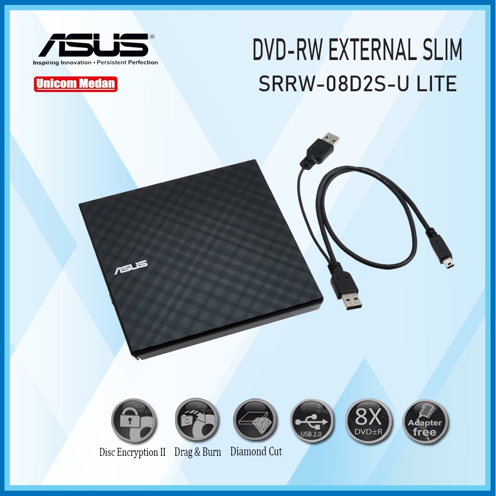 DVD RW EXTERNAL ASUS SDRW-08D2S-U LITE