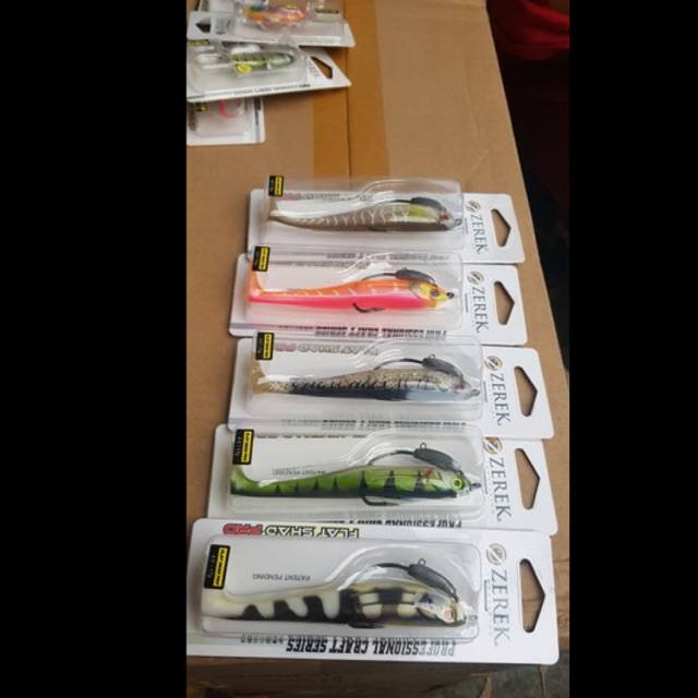 umpan ikan lure zerek flad shad pro 4.5 inci soft