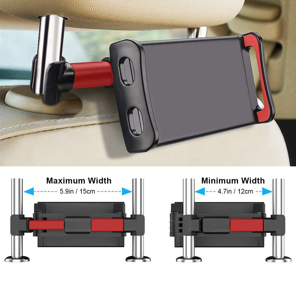 Dudukan Ponsel Mobil Dapat Dipanjangkan Kursi Belakang Mobil Tablet Phone Holder Handphone Mobil Sandaran Dudukan stand Adjustable Headrest Backseat Holder Clip Car Seat Car Back Seat Holder