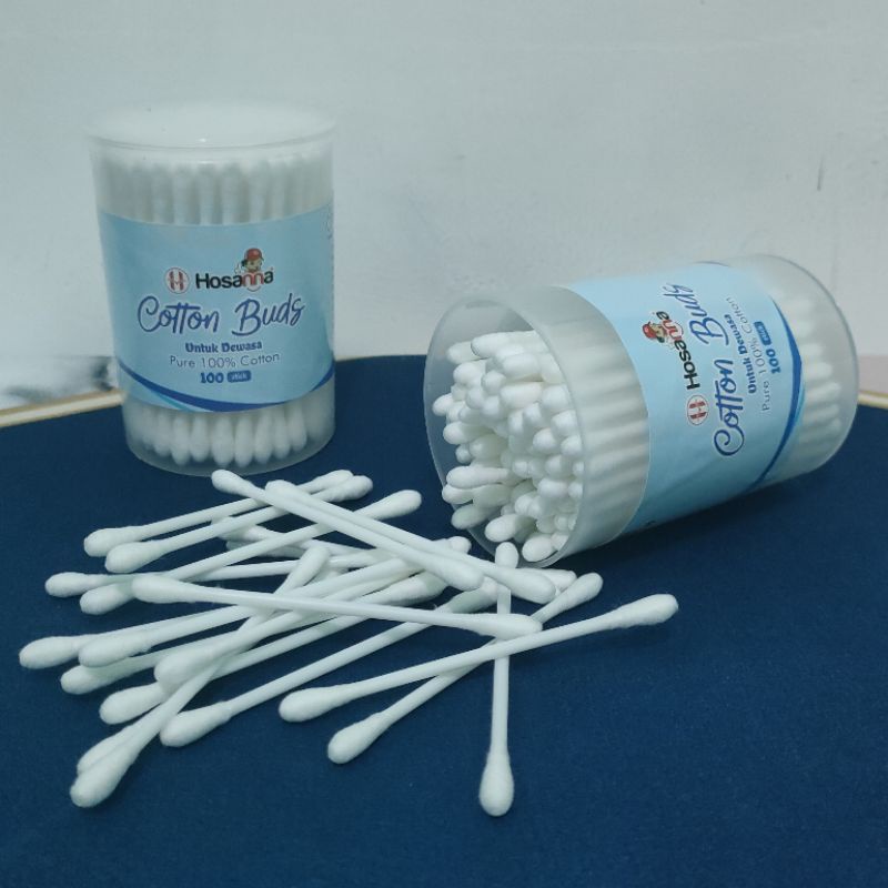 SATUAN ( SATU TABUNG ) Cotton Bud Hosanna Dewasa Anak dan Bayi Kemasan Tabung Cotton Bud Hosana