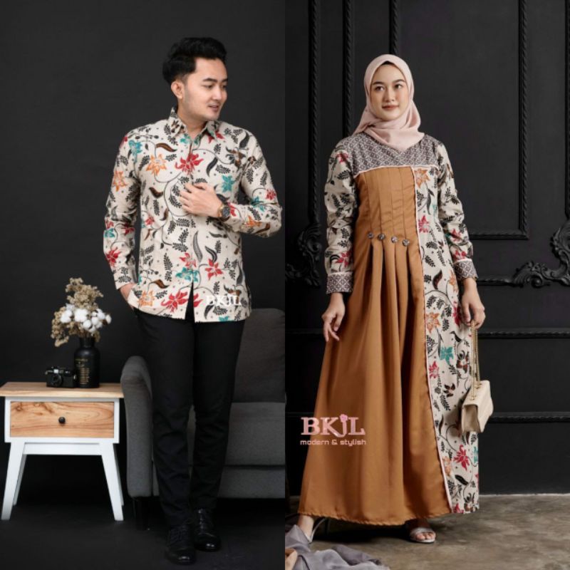 Batik Couple_Maora Sania Ruffle Ori Ndoro Jowi DNT Garansi Termurah