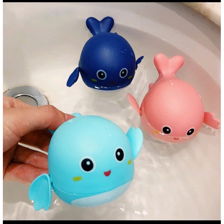 baby bath toys paus bebek bisa berenang mainan air