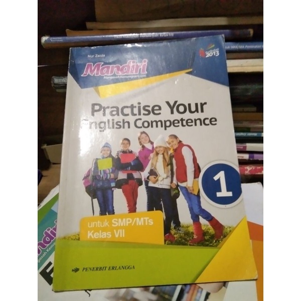 buku mandiri bahasa Inggris SMP/Mts kelas 1-7  penerbit Erlangga