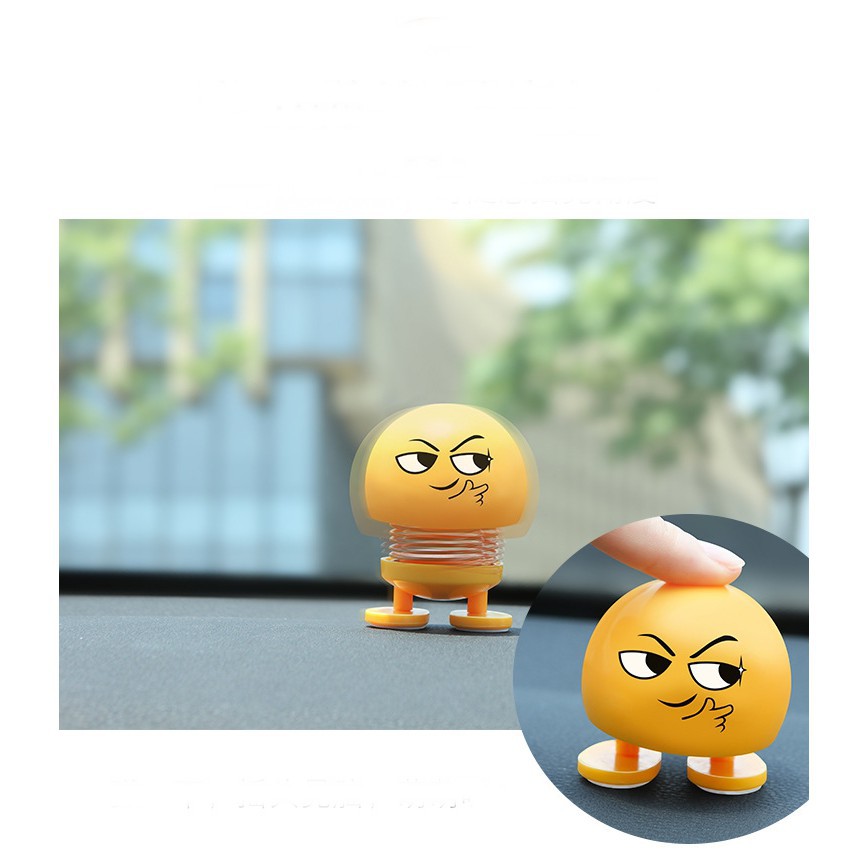 Grosir - B516 Boneka Emoticon (BOLA LAMPU JUAL PISAH) / Emoji Goyang / Emoji doll LED Shaking Head