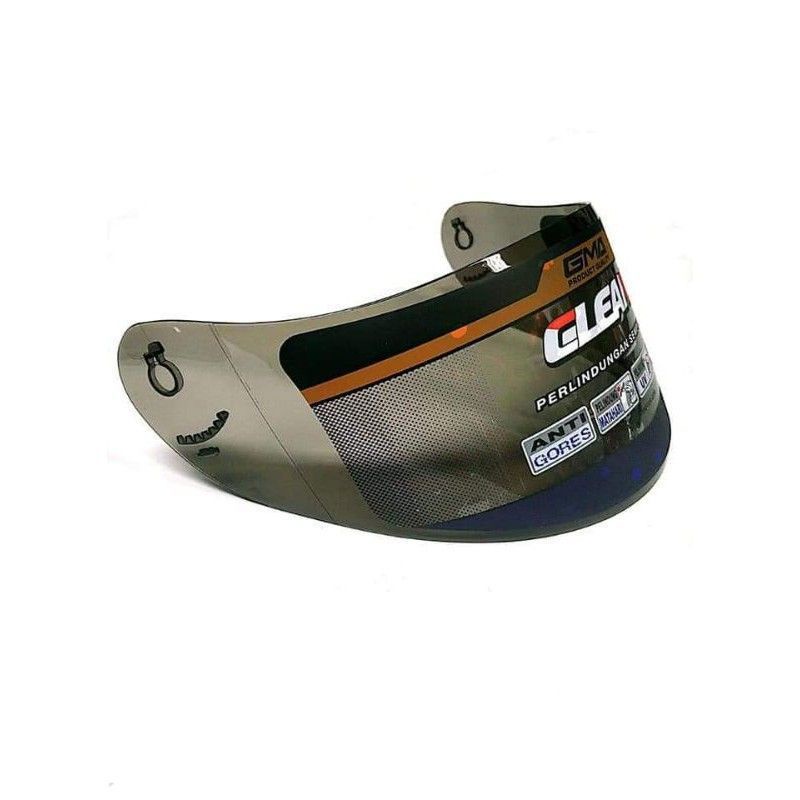 kaca helm/ flat visor helm KYT R10 kyt RC7 KYT K2R rider hitam bening merk GMA