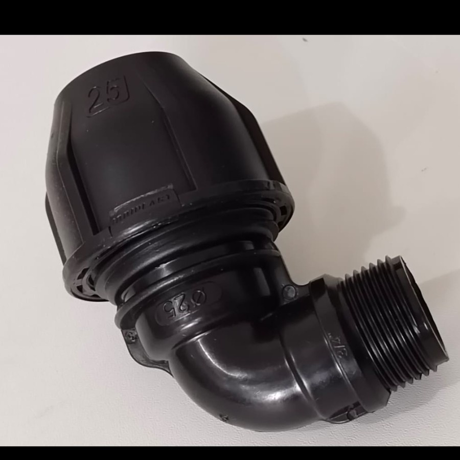 ELBOW DRAT LUAR 25mm x 1/2 Inch