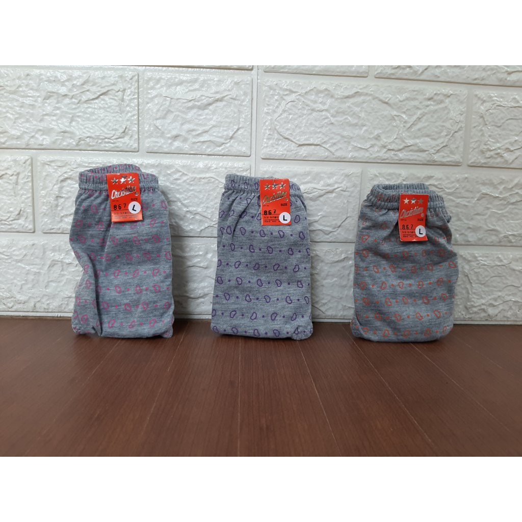 Celana dalam / sexy lingerie CD SABLON ABU HATI KECIL Wanita Murah & Nyaman ( ART 867 ) / ZIGZAG