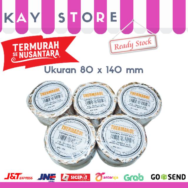 KERTAS STRUK ATM 80X140 DIEBOLD NCR HYOSUNG WINCOR PAPER ROLL THERMAROL MURAH