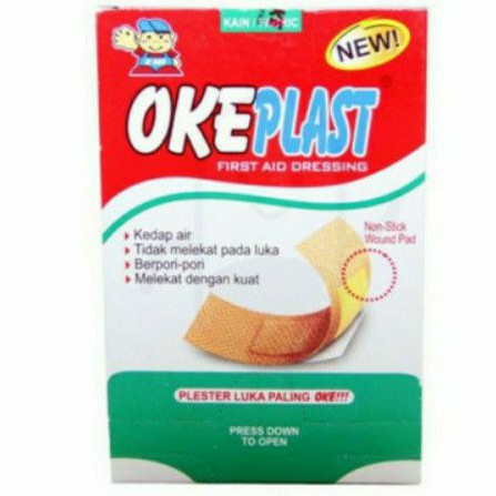 Plester OKE Plast 19 x 64 isi 100 pcs/ plester ok plast isi 100 pcs