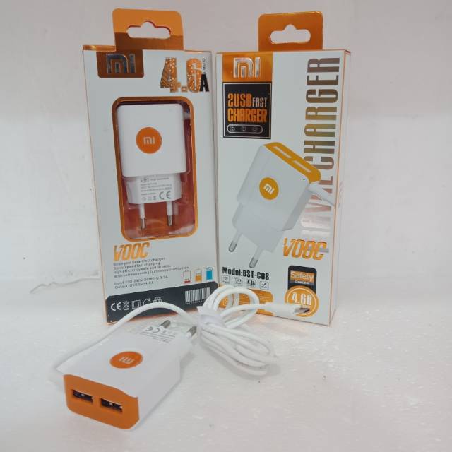 Charger Xiaomi Redmi Vooc Bst C08 2Usb Casan Xiaomi Redmi Vooc Bst C08 2Usb Micro