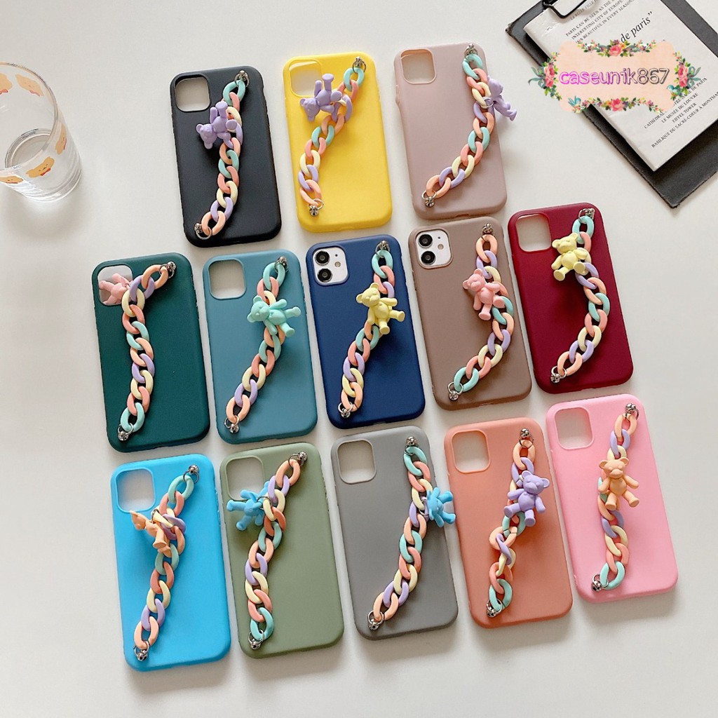 Case Softcase Candy Gelang Rantai Vivo V5+ Y83 Y91 Y93 Y95 Y91c V7 V7+ V9 V11 V11pro CS1815