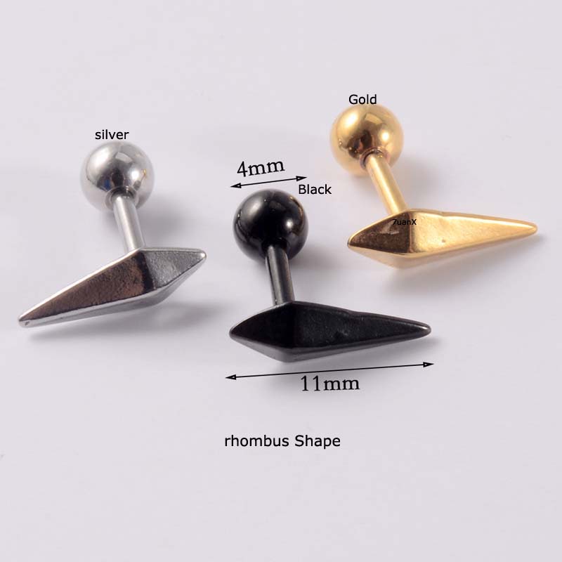 1 Piece Snake Stainless Steel Upper Lobe Helix Piercing Cartilage Earrings 16Gauge